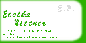 etelka mittner business card